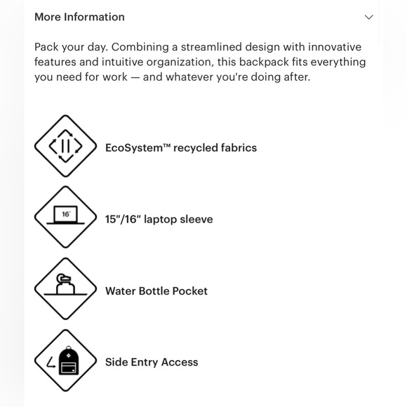 NWT: Herschel Seymour Backpack (Navy) - Picture 5 of 6